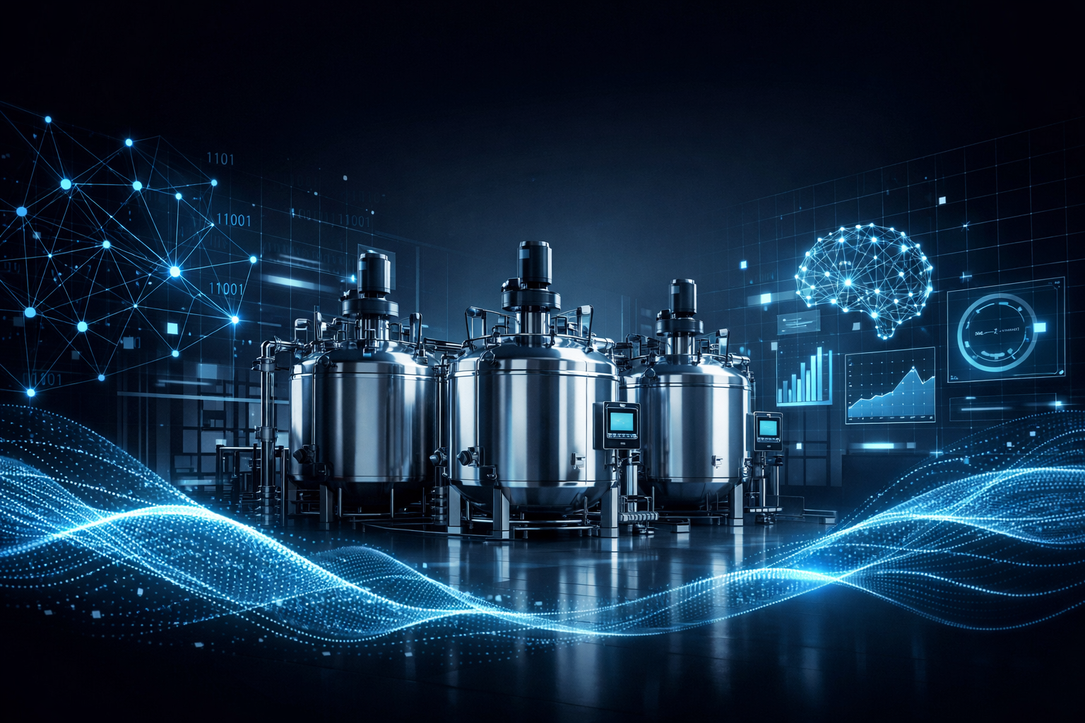 Equipamento de downstream em laboratório farmacêutico